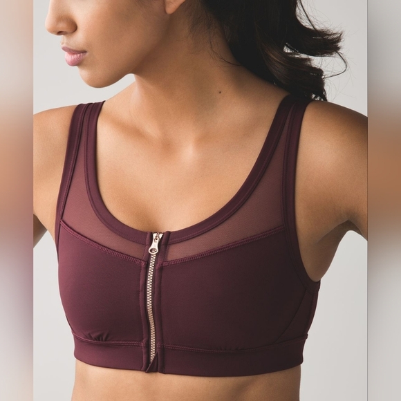 lululemon athletica Other - Lululemon Drop It Like It's Hot Bra in  Bordeaux Drama Size 10